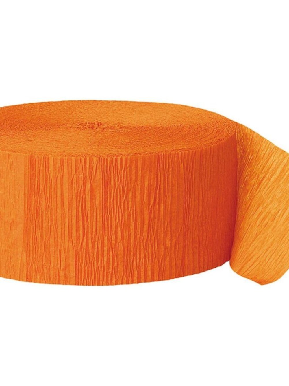 Premium Orange Crepe Paper Streamer - 81 ft 1 Pc - Perfect for Birthdays, Weddin